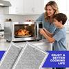 [2 Pack] OEM Microwave Filter Replacement 7.64" x 5.12" Fit for GE WB06X10309 WB06X10359, Microwave Vent Filter, Microwave Grease Filter, Filters