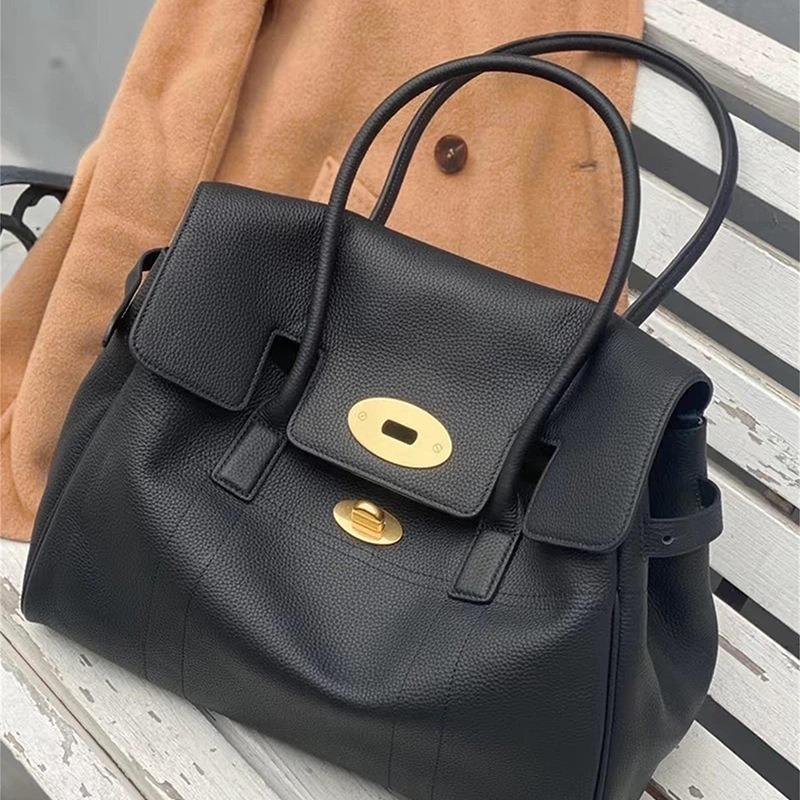 Neue weiche Leder-Tote Big Bag, hochwertiges Leder Rindsleder hochwertig Pendeln große Kapazität Schulter Damenhandtasche.