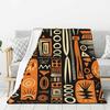 Maßgeschneiderte ultraweiche Fleece-Afrikanische Schlammtuch Bogolan Decke Warme Flanell-Stamm-Ethnisch-Böhmische Muster Decken Sofa Steppdecke