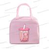 Funny Axolotl Series Lunch Bag Women Cartoon Axolotl Graphics Bento Thermal Handbags Thickened Insulation Kids Lunch Box Bag
