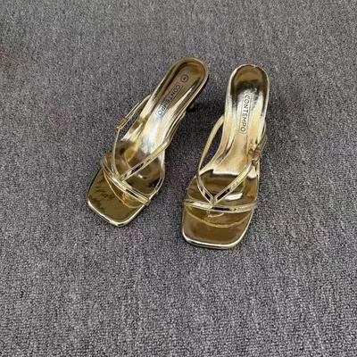 Fashion 2025 Hot Sale Women's Shoes Peep Toe Women's Slippers Fashion  Pinch Toe Dress Slippers Women Summer Best Seller Heels Women