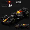 1/43 2023 Campione Red Bull RB19 #1 Verstappen Modello Auto da Corsa Formula Uno Simulazione Lega Pressofusa Modello Super Carra Regali per Bambini