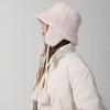 Plush Fisherman Hat with Detachable Ear Protection Windproof Rope Winter Hat Outdoor Activities Travel Cycling Warm Hat