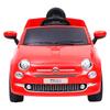 Vidaxl Elektryczny Samochód Jeździk Fiat 500, Czerwony
