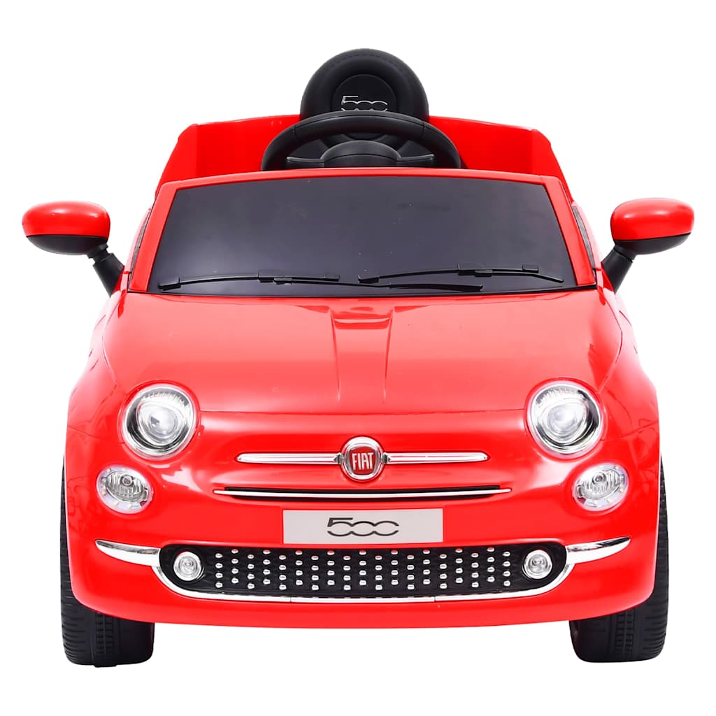Vidaxl Elektryczny Samochód Jeździk Fiat 500, Czerwony