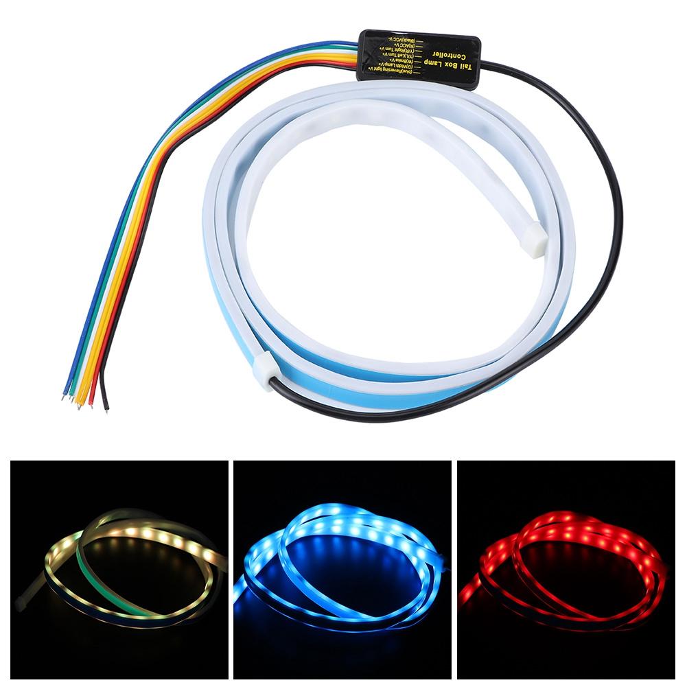 47in 12V Universal RGB Flowing LED Car Tail Trunk Tailgate Strip Light Brake Driving Turn Signal