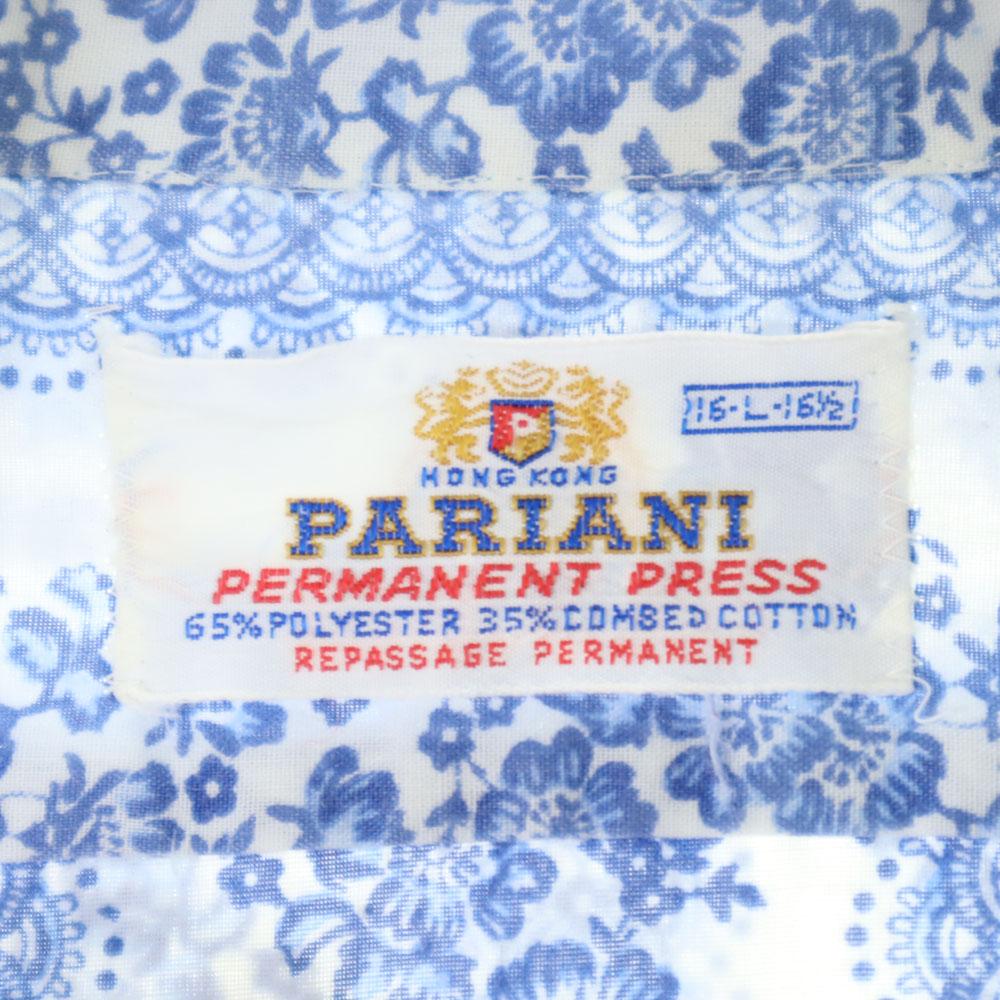 PARIANI 70s vintage Overall handle Long sleeve shirt L Blue Men's Used