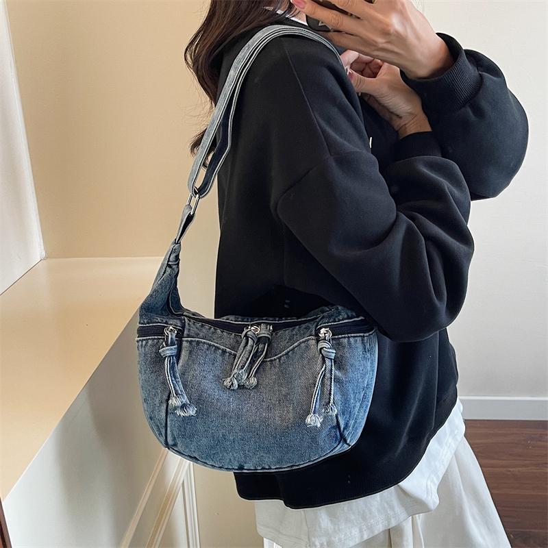 Denim Shoulder Bag Women's Tote Crossbody Bag