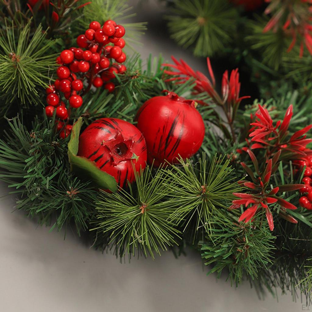 Christmas Wreath Garland Decorative Decoration Flower for Party