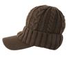 [X-girl] KNIT CASQUETTE Cap for Women, BROWN