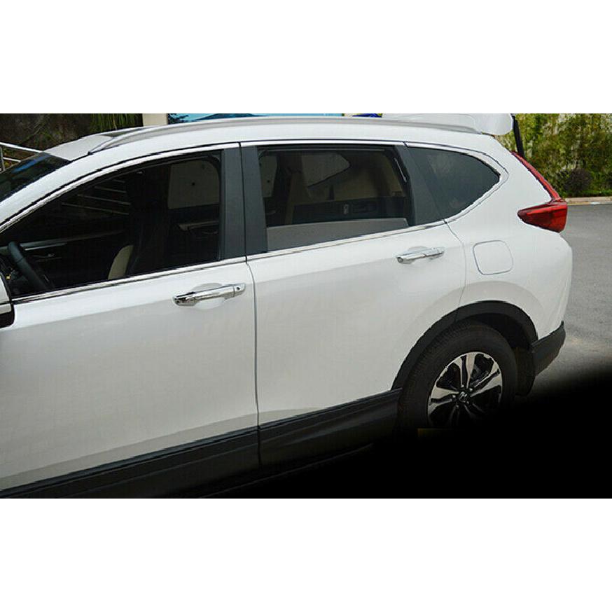 Chrome 8PCS Exterior Door Handle Cover Trim For Honda CR-V CRV 2017-