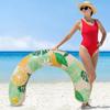U Shaped Inflatable Swim Ring Pool Floatie Comfortable Neck & Back Support Floating Tube for Pool Beach Water Sports