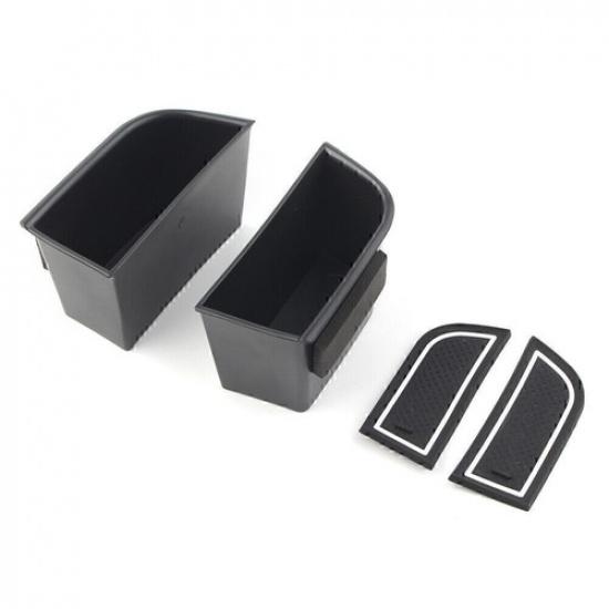 2x Car Front Door Handle Armrest Storage Box Tray Bin For MKZ 2017-2018
