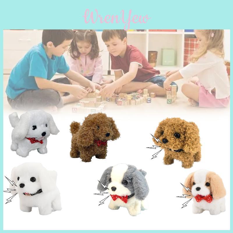 Brinquedo Cachorro Pelúcia Eletrônico Interativo Pet Com Caminhada E Som Para Crianças Presente de Aniversário
