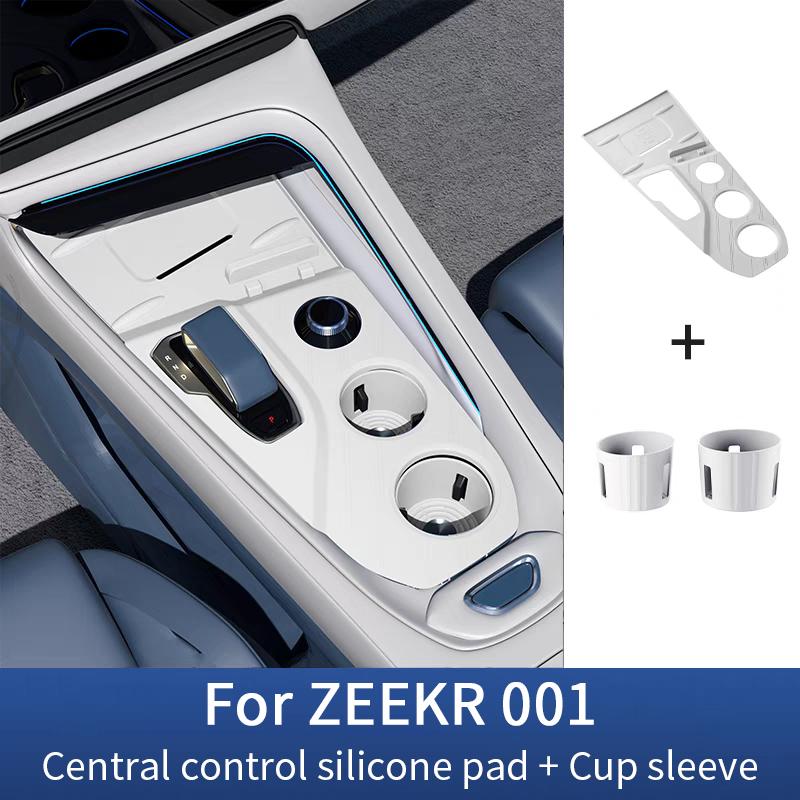 For Zeekr 001 2021-2025 Central Control Panel Protection Pad Wireless Charging Silicone Non-slip Pad Car Modify Accessories