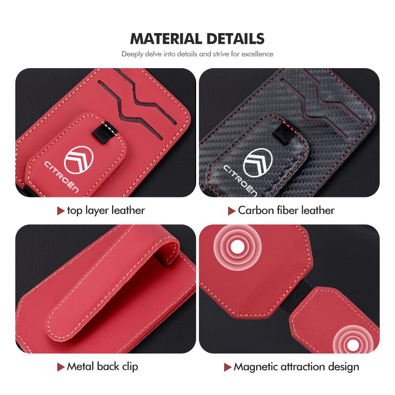 Car Sun Visor Glasses Sunshade Storage Case Clip Card Holder For Citroen C5 C1 C2 C6 C4L DS3 DS4 DS5 C-Elysee Grand Berlingo