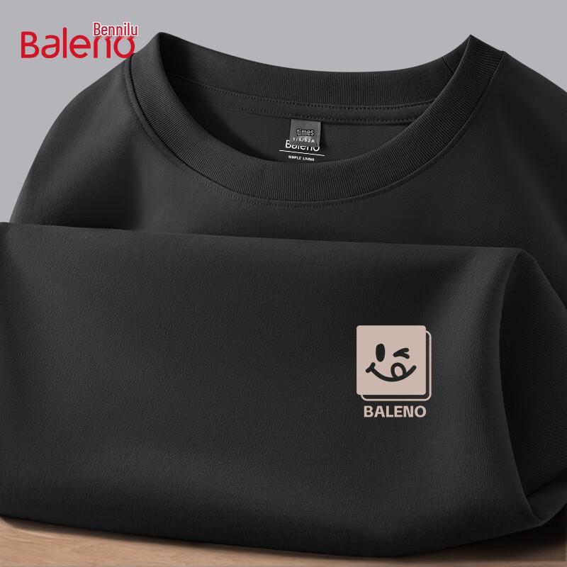 Baleno Men's Pure Cotton Long Sleeve T-shirt with BNL Logo