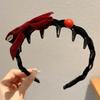 Non-slip Bow Headband U-shaped Tooth Comb Hair Hoop  New Year Hair Styling Accessories