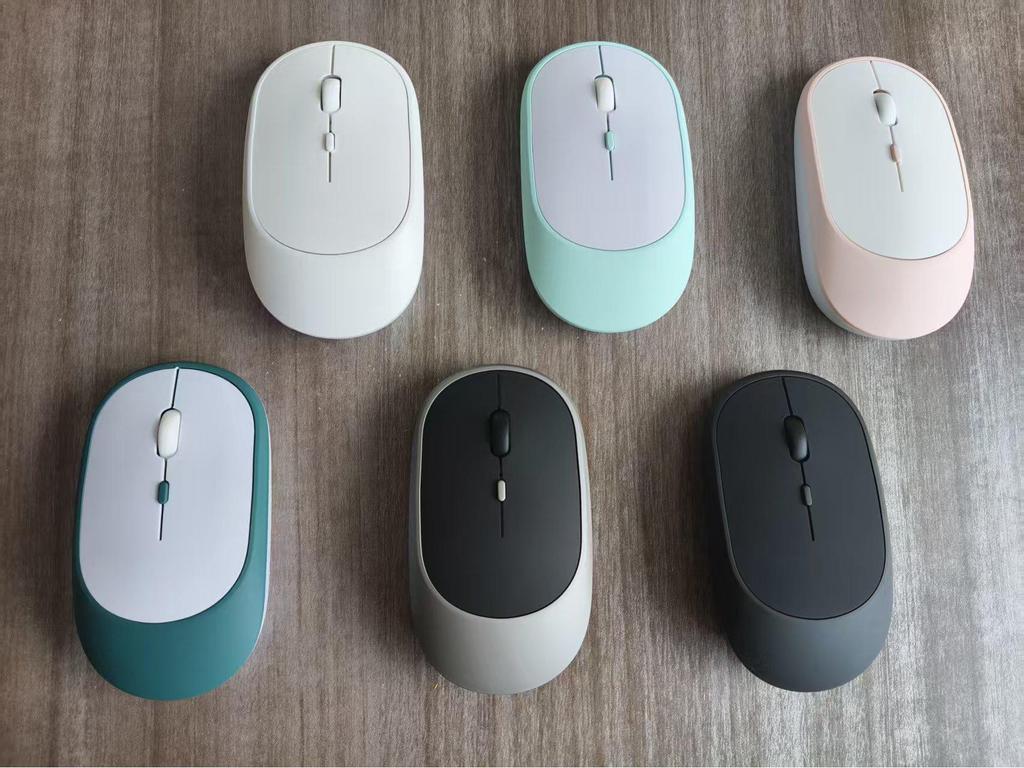 Rechargeable Dual-Mode Bluetooth Mouse for Tablet and Laptop: 2.4G Wireless for Office and Home Use