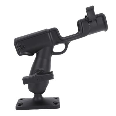 Support de Canne à Pêche pour Bateau avec Base de Montage Réglable Rotatif Support de Canne à Pêche pour Bateau Canoë Kayak Noir