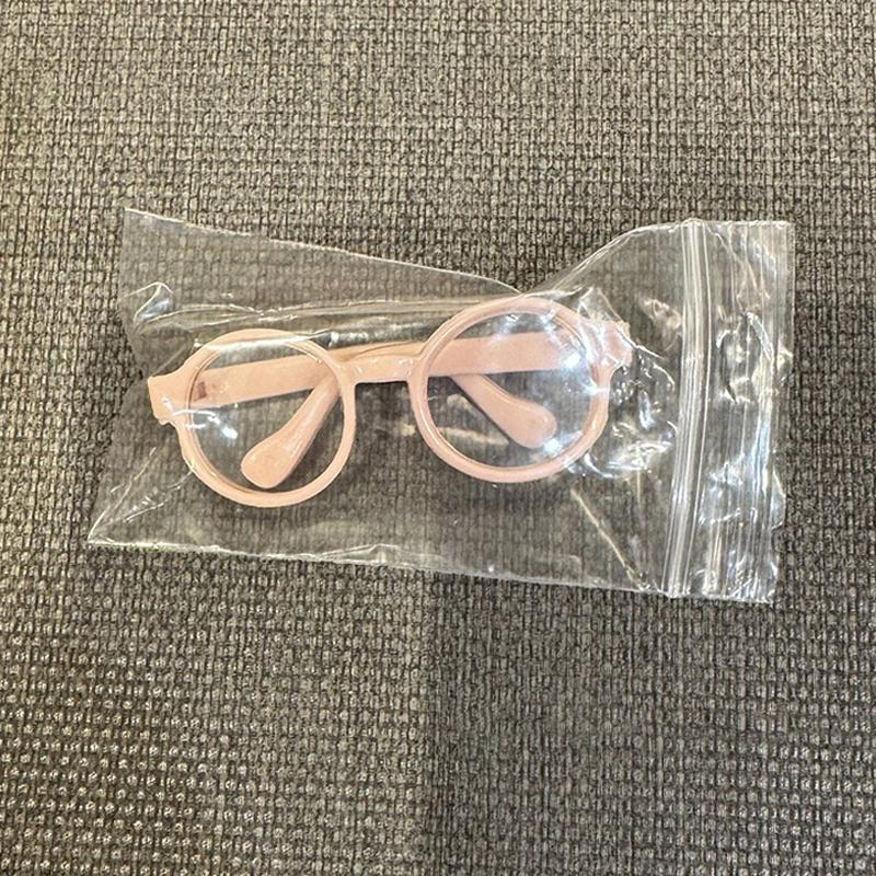 

1 Piece Diy Accessories Transparent Plastic Glasses For 10Cm Cotton Doll And 17Cm Plush Doll Sunglasses