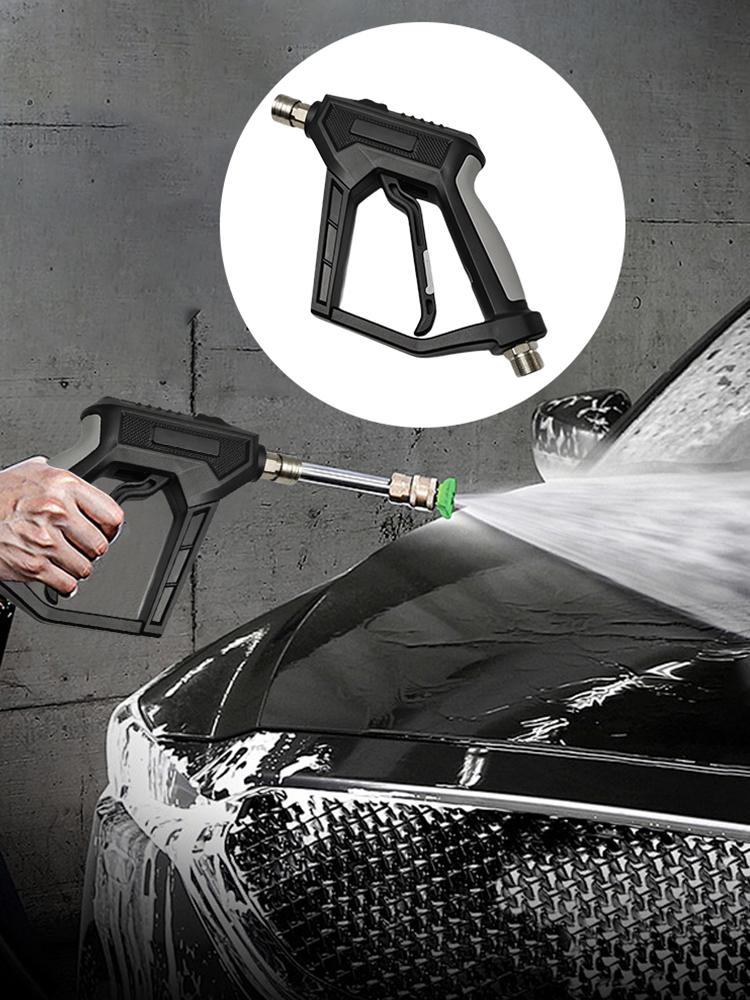 Short Pressure Washer Gun with 1/4 Inch Quick Connector High Power Washer Spray Gun Power Washer Gun for Car Wash & Cleaning