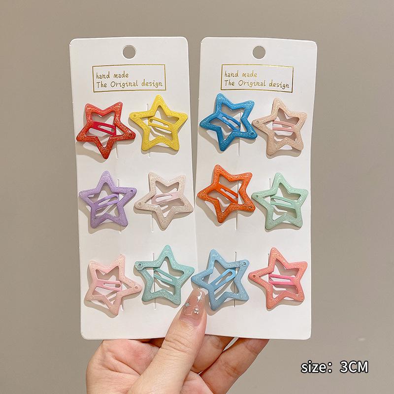 Dopamine Color Bangs Hair Clip Sideburns for Kids & Women - Duckbill Hairpin Headwear