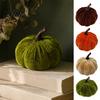 Pumpkin Decor for Home Small Artificial Velvet Decoration, Fall Thanksgiving Soft Stuffed Ornament, Autumn Harvest Tabletop Centerpiece Indoor