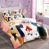 Fashion Anime Spy X Family Bedding Set Single Twin Full Queen King Size Bed Set Kids Bedroom Duvetcover Sets Bed Sheet Set