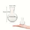 2 Stück Neue halbkreisförmige wandmontierte Vase Transparent Kreativ Pflanze Hydroponisches Aquarium Wandbehang Blumentopf Büro Dekoration