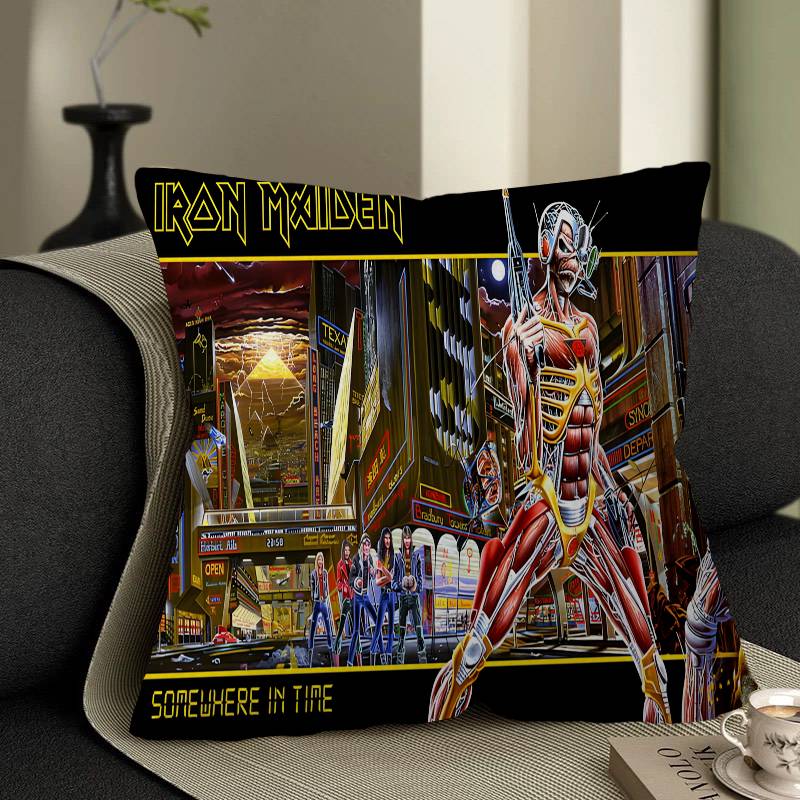 Band I-Iron Cool M-Maiden Pillow Cover Design Cushion Cover Decor Holiday Decorati