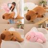 Capybara Plush Pillow With Inner Liner Soft Short Fur Stuffed Animal Toy