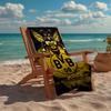 Custom Name Ultra-Soft Beach Towel with BVB Theme,Ideal for Pool - Camping, Diving - Perfect Travel Essential, Vibrant Beach Towel.