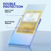 200 Pack Card Sleeves Toploaders, Hard Plastic Top Loaders, Baseball Sports Trading PKM Card Holder Protectors (100 Toploaders + 100 Sleeves)