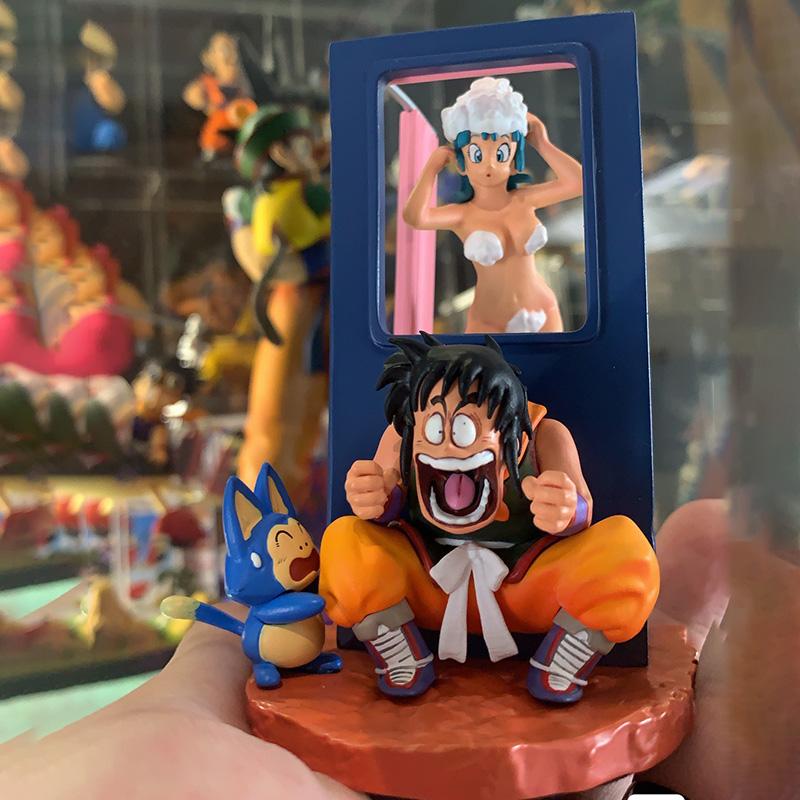 9cm Anime Drogan Boll Z Puar Figure Yamcha Figurine Bulma Pvc Action Figures Statue Collectible Model Toys Gifts