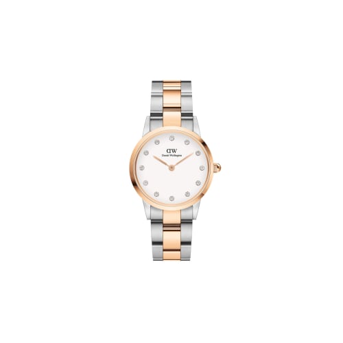 [Official Shop/2-Year Warranty/Authentic Import] Daniel Wellington DW Women's Iconic Link Lumine 28mm Watch, Stylish, Popular, and Cute with Crystals,