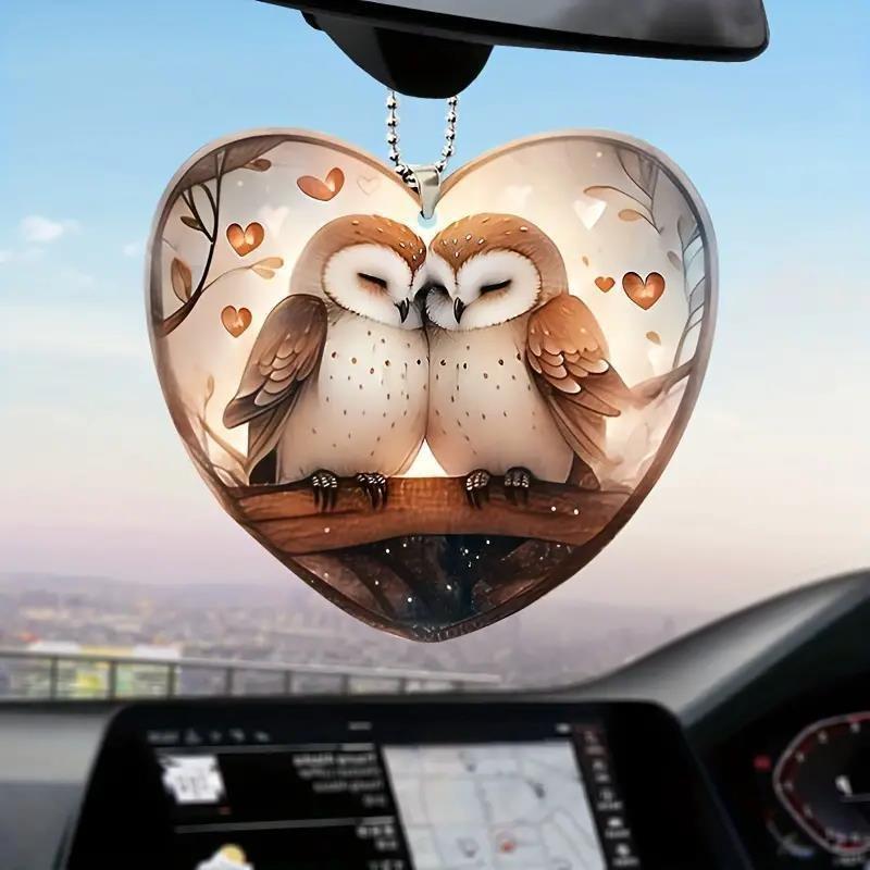 Winged Colorful Double Acrylic Bird Keyring Exceptional Christmas Decoration Tree
