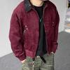 Herr 2025 Amerikansk Retro Ullslagskrage Jacka - Vår/Höst Gatustil Dekonstruerad Ytterkläder