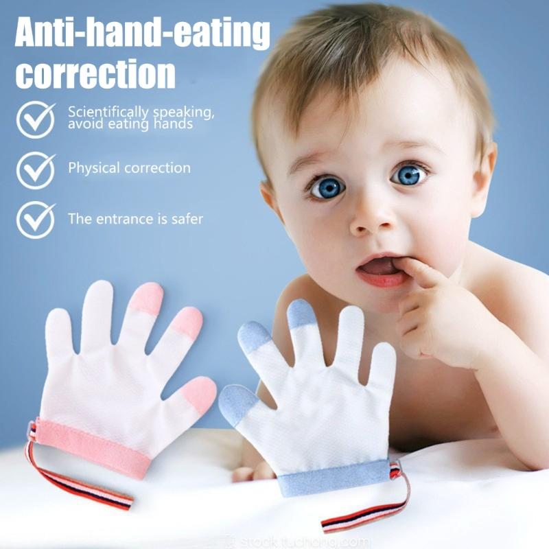 Baby Bijtbestendige Handschoenen Voorkomen Handkauwen Beschermend Ademend Ontwerp Comfort voor Pasgeborenen Peuter