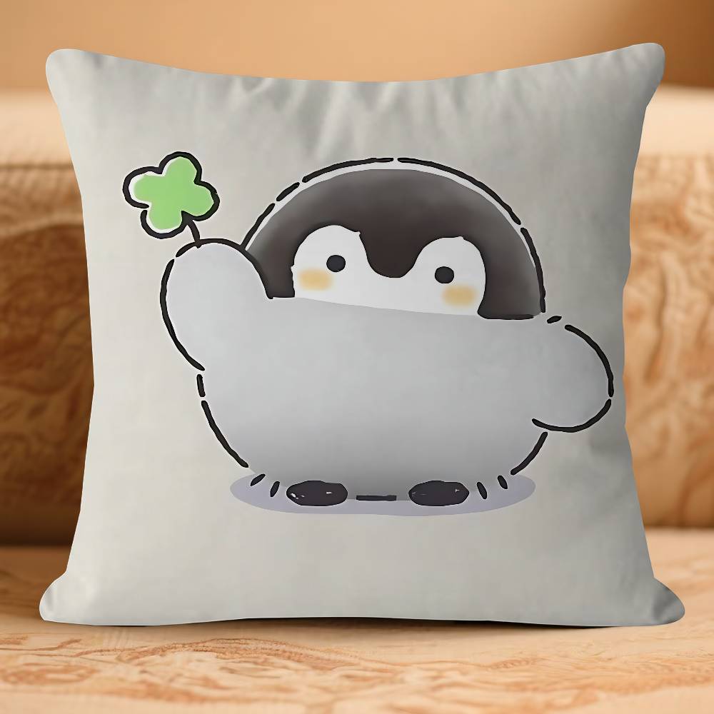 

K-Koupen-Cartoon Chan Pillow Case Removable Washable Cushion Cover – All-Season Soft Linen 16x16Inch