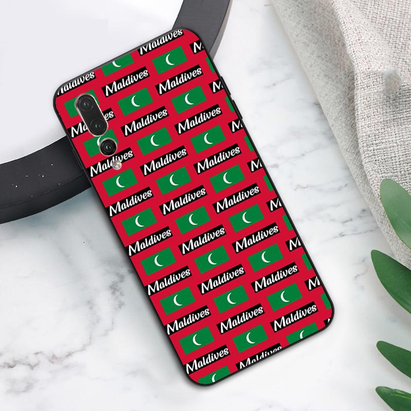 Maldives Flag Case For Huawei Nova 3i 7i 8i 11i 12i 9 10 SE Y73 Y90 Y70 Y72 Y61 Y91 P30 P40 Lite P60 Pro