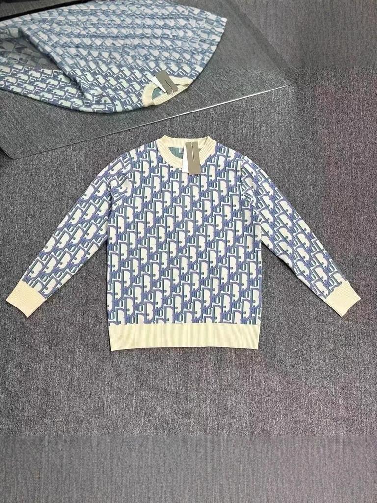 Cămașă de bază de lux cu mânecă lungă, tricotată argyle, unisex