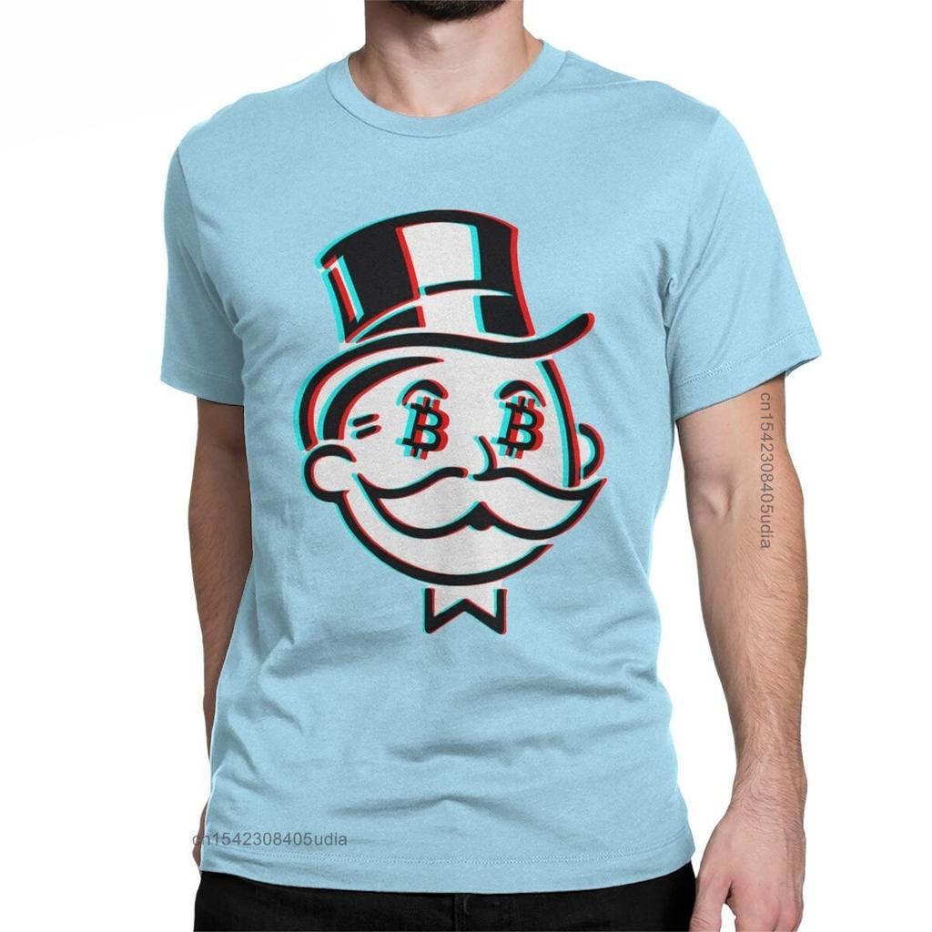 Fashion Crypto Bitcoin Mr Satoshi Nakamoto TShirt For Men Round Collar Cotton Graphic T Shirts Tee Shirt for Men Summer Tops