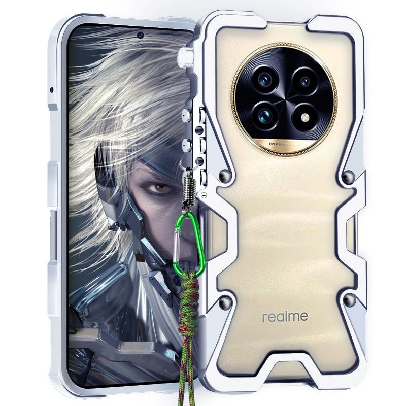 

Armor Screw Metal Frame Shockproof Cover For Realme 13 Pro+ Realme 13 5G 4G Aluminium Bumper Cases Heavy Duty Fundas realme 13 4G