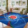 Blackburn Rovers Football Design Crystal Velvet Rug Soft Decorative Mat for Bedroom Entrance