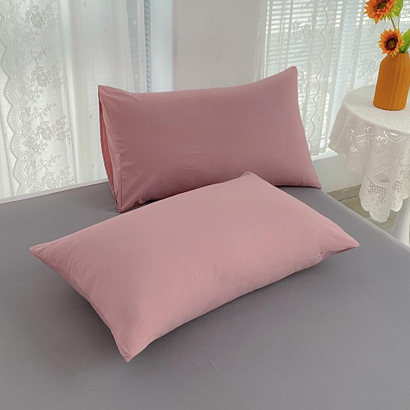 Japanese Style Solid Color Pillowcase - Single or Pair Pack, 48*74 cm