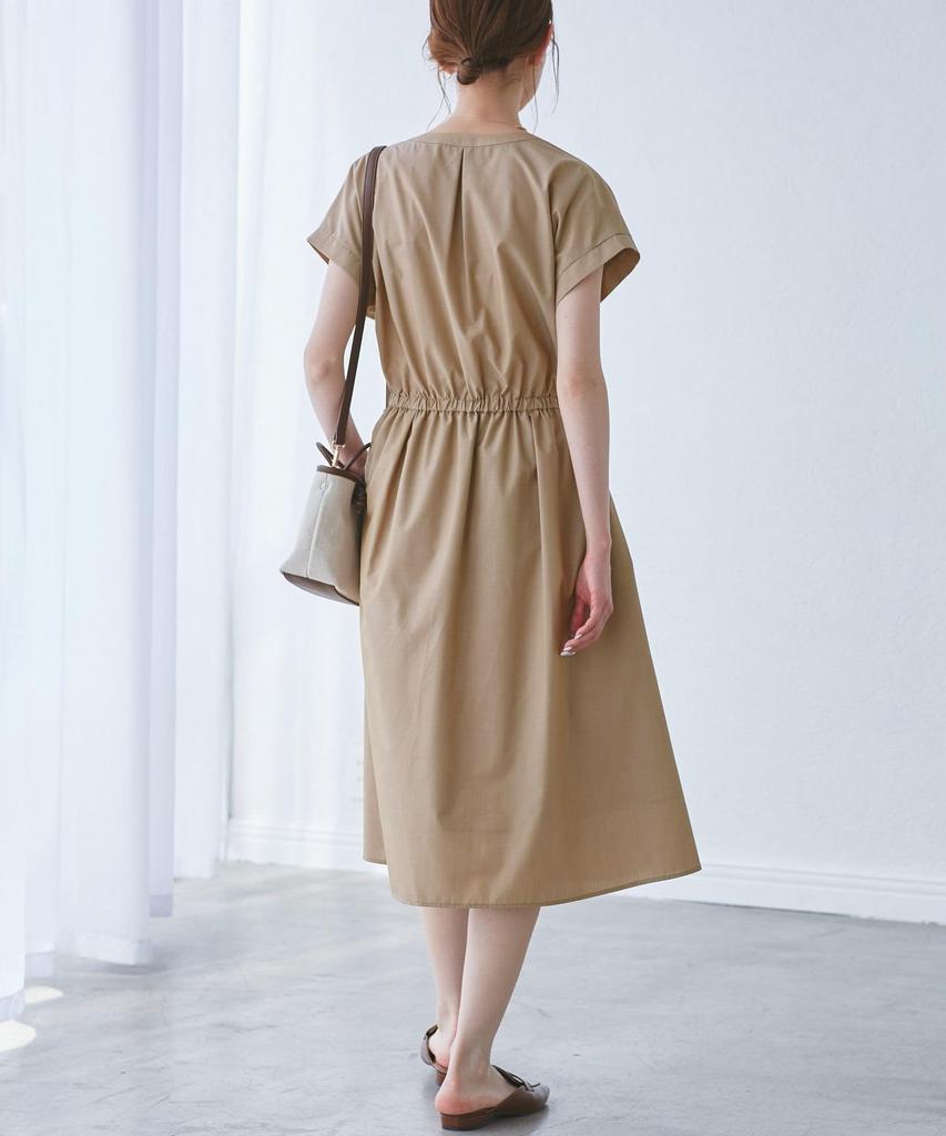 ROPE PICNIC Skipper Shirt Dress UV Cool to the Easy Beige Women's (Web Exclusive) - Protection, Touch, Care, GDE25090, (27)