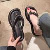 Women Beach Slippers Flip Flops Thick Sole Wedge Heels Sandals Girls Outdoor Slides Non-Slip Homes Slippers Fashion Flip-Flops