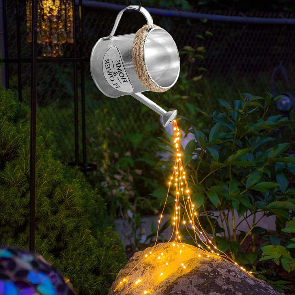 Light Decor, Battery Operated, Watering Can Sprinkles With Fairy Ornaments