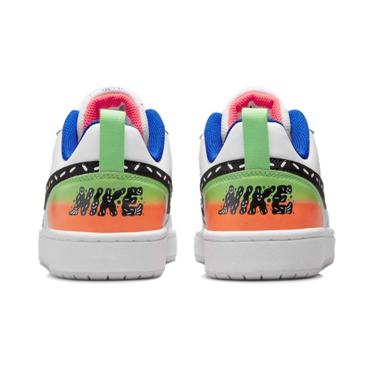 (GS) Nike Court Borough Low 2 'White Black Photon Dust' Kids' DV1367-101
